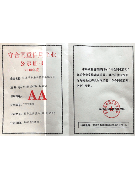 2018守合同重信用證書